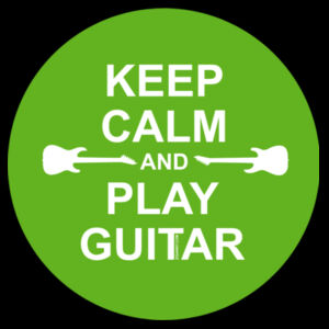 Keep Calm And Play Guitar - Green Circle front - Womens Design