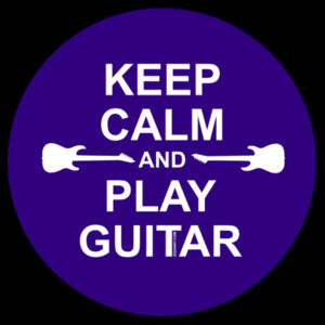 Keep Calm And Play Guitar - Purple Circle front - Womens Design