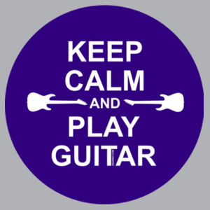 Keep Calm And Play Guitar - Purple Circle front - Womens Design