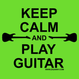 Keep Calm And Play Guitar - Black text - Mens Design
