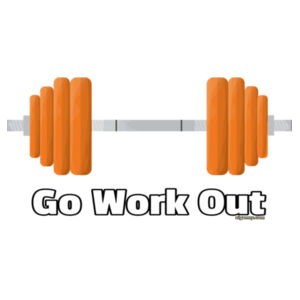 Go Work Out - Reverse text - Womens Design