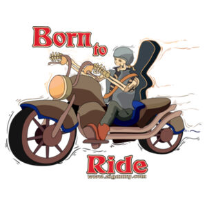 Born To Ride - Frosted Beer Glass Design