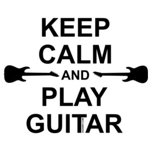 Keep Calm And Play Guitar - Frosted Beer Mug Design