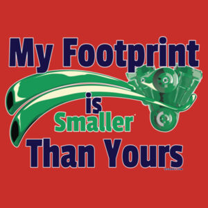 My Footprints Are Smaller - Mens T-shirt Design