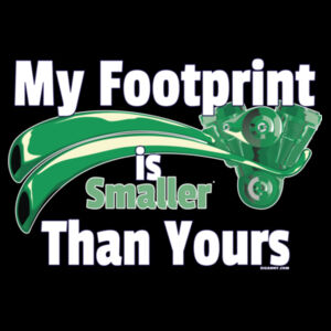 My Footprints Are Smaller - Reverse Text - Mens T-shirt Design