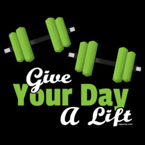 Give Your Day A Lift - Duffle Gym Bag Design