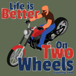 Life Is Better on Two Wheels - Cap Design