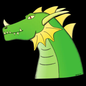 Green Dragon womens t-shirt Design