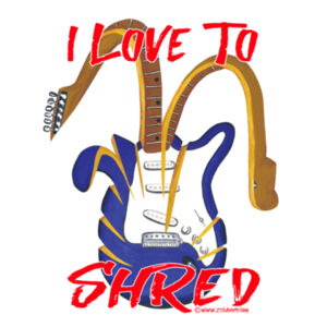 I Love To Shred - Key Ring Design