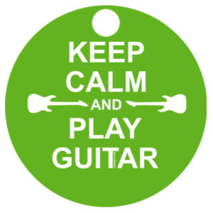 Keep Calm And Play Guitar - Key Ring Design