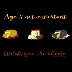 Age is not important - Grocery bag one sided Design
