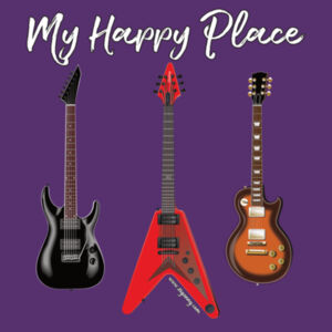 My Happy Place - Women's T-shirt - White Text Design