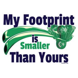 My Footprint Is Smaller Than Yours - Keyring Design