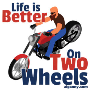 Life Is Better On Two Wheels - Keyring Design