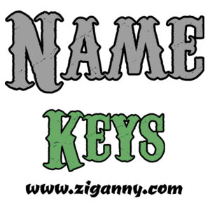 Editable - These Are (Your Name) - Keyring Design