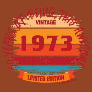 50 years - Vintage Sun Birthday Editable year brown - Men's Singlet Design