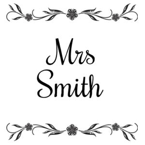 Pillowcase - Mrs - Editable name Design