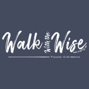 Walk with the Wise - Men's double sided t-shirt - white text Design