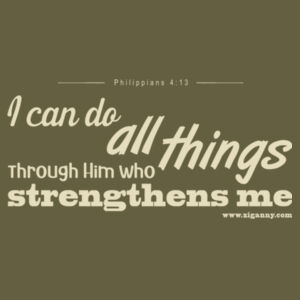 I can do all things - Women's t-shirt - cream text Design