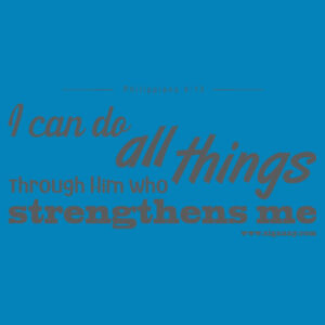 I can do all things - Men's t-shirt - grey text Design