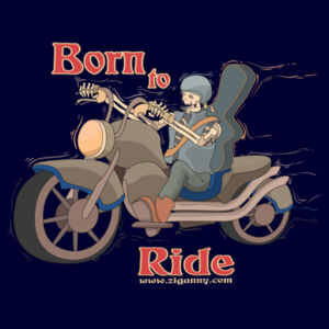 Born To Ride - Men's Block T-shirt Design