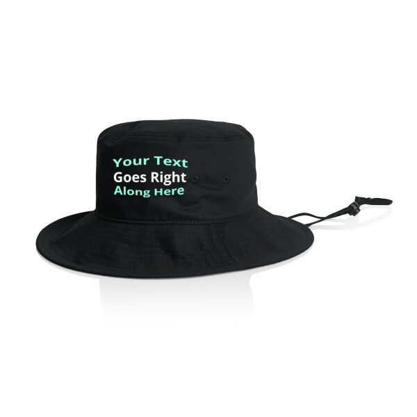 Womens Wide Brim Hat - Add your text Thumbnail