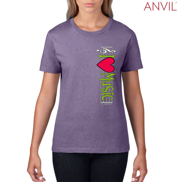 I Love Music - Women's T-shirt - White detail Thumbnail