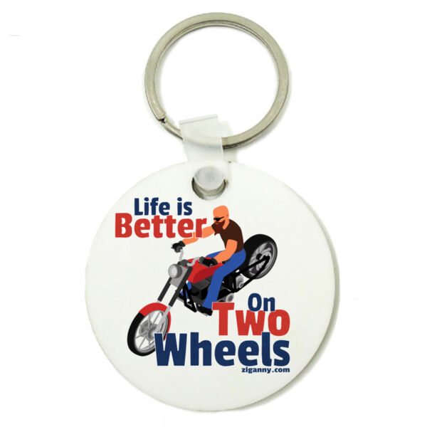Life Is Better On Two Wheels - Keyring Thumbnail