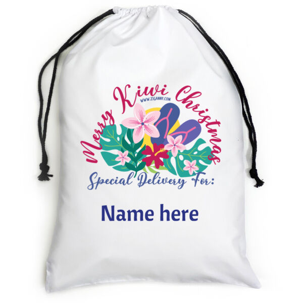 Kiwi Xmas - Large - Style 2 - White Thumbnail