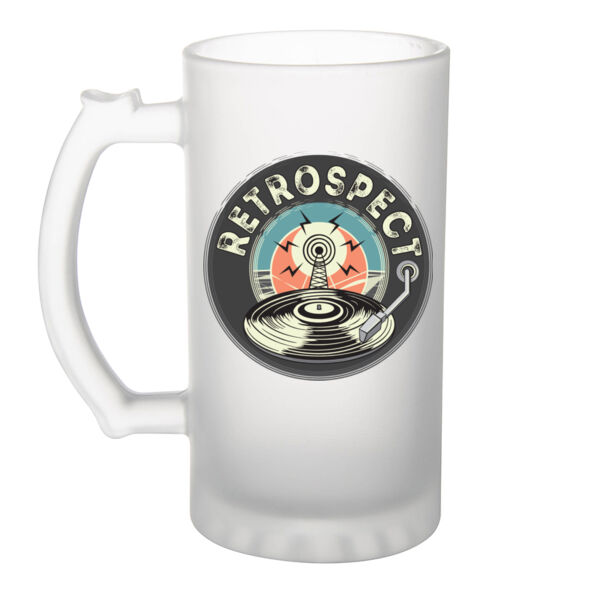 Retrospect Band - Frosted Glass mug Thumbnail