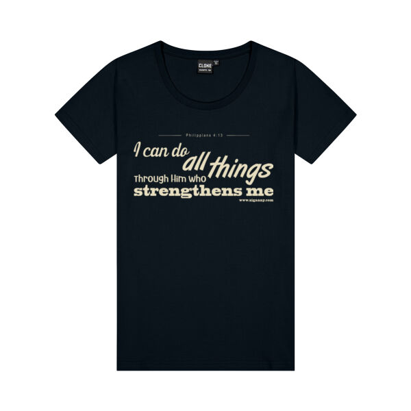 I can do all things - Women's t-shirt - cream text Thumbnail