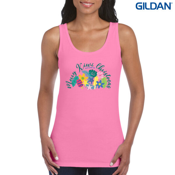 Merry Kiwi Christmas 1 - Women's Gildan Softstyle Ladies' Tank Thumbnail