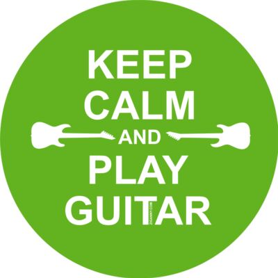 Keep Calm and Play Guitar - Green Thumbnail