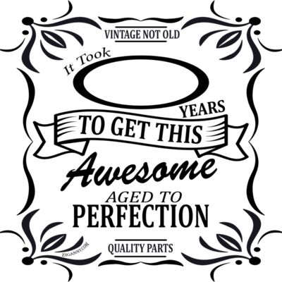 Editable - Birthday Vintage - Style 3 - Vintage Not Old Thumbnail