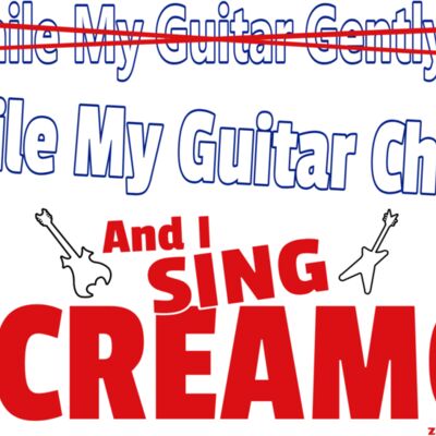 While My Guitar Chugs - reverse guitars Thumbnail