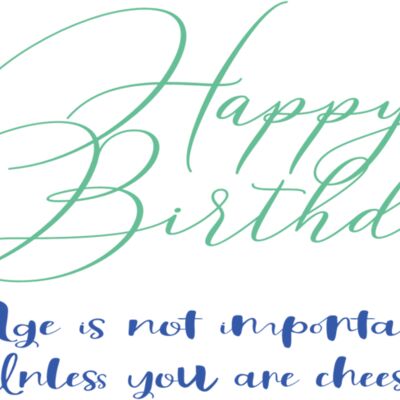 Happy Birthday - Age is not important Thumbnail