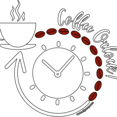 Coffee O'Clock! - White detail Thumbnail